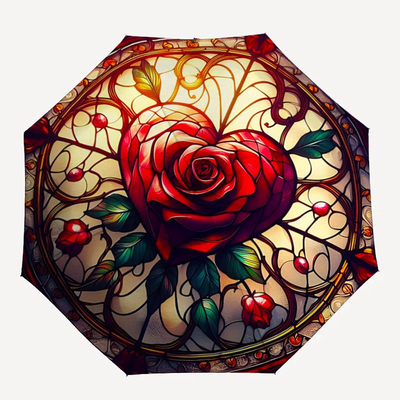 1PC Stained Rose Heart Automatic Open/close, All-Season Portable Folding Umbrella for Women & Men yy250919169
1PC Stained Rose Heart Automatic Open/close, All-Season Portable Folding Umbrella for Women & Men yy250919169