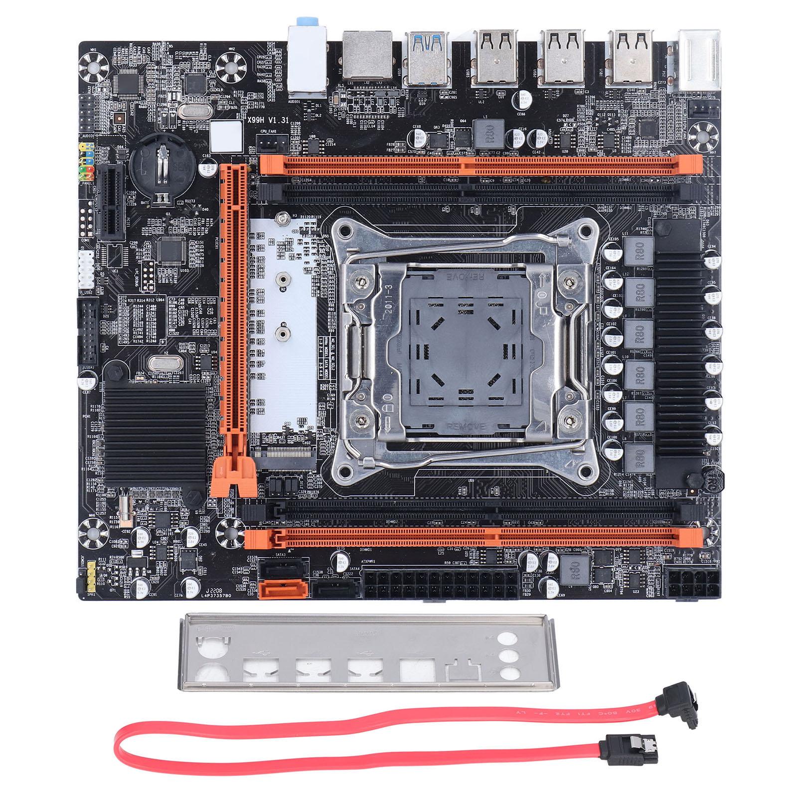 X99H Motherboard 4 DDR4 LGA2011 3 Pin Support CPU V3 V4 USB3.0 SATA Port PC Mainboard for Desktop
X99H Motherboard 4 DDR4 LGA2011 3 Pin Support CPU V3 V4 USB3.0 SATA Port PC Mainboard for Desktop