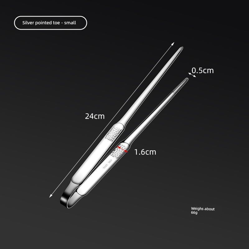 Korean-Style Thickened 304 Stainless Steel Tongs for Barbecue, Kitchen Commercial Use, Buffet, Bread, Food, Steak, Barbecue, and Home Use Pointed Barbecue Tongs-Small Size (24cm) One Pack
Korean-Style Thickened 304 Stainless Steel Tongs for Barbecue, Kitchen Commercial Use, Buffet, Bread, Food, Steak, Barbecue, and Home Use Pointed Barbecue Tongs-Small Size (24cm) One Pack