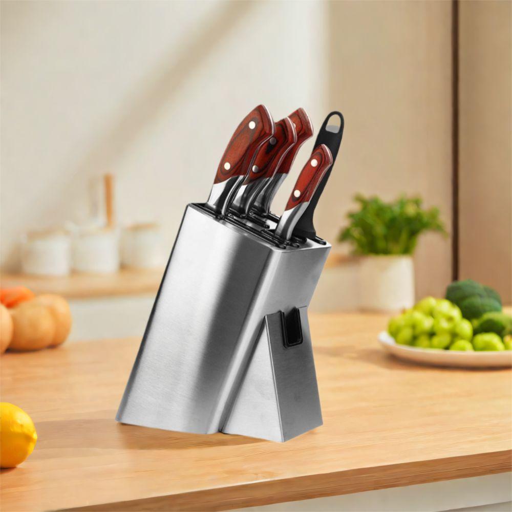 Stainless Steel Knives Holder Floor-Standing Cutlery Storage Rack Chef Tools серебряный
Stainless Steel Knives Holder Floor-Standing Cutlery Storage Rack Chef Tools серебряный