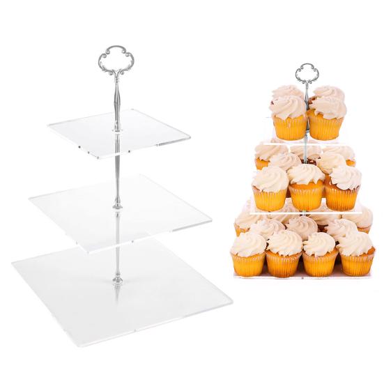 3-слойный квадратный акриловый держатель для кексов, макарон, торта, подставка для выставки товаров, продажа товаров
3-слойный квадратный акриловый держатель для кексов, макарон, торта, подставка для выставки товаров, продажа товаров