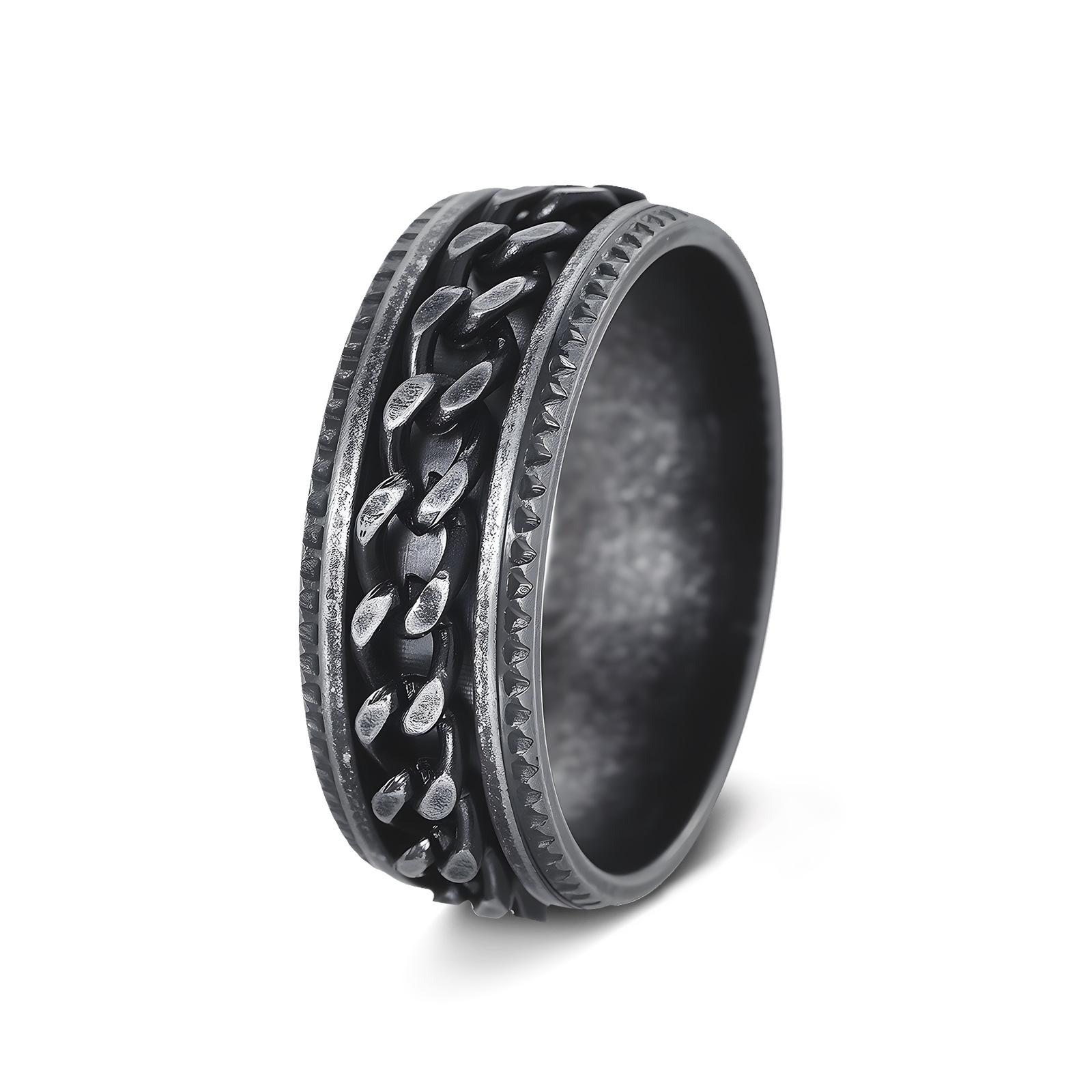 Spinning Chain Ring for Men Women, Stainless Steel Fidget Ring, Anti Anxiety Rotatable Band Jewelry Gift 13
Spinning Chain Ring for Men Women, Stainless Steel Fidget Ring, Anti Anxiety Rotatable Band Jewelry Gift 13
