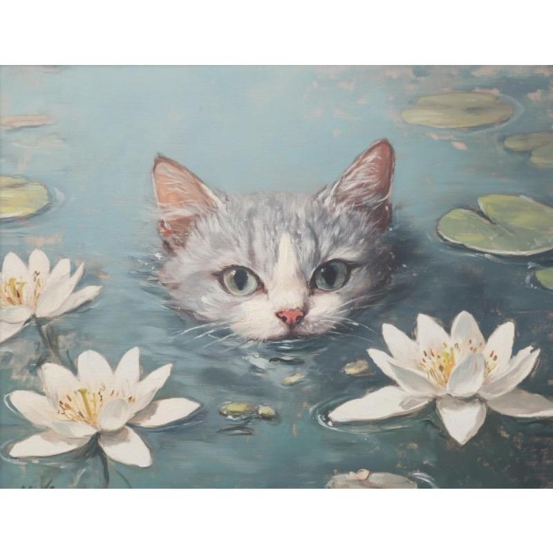 Черная Собака Кошка в Кувшинках Моне Винтаж Забавный Классическая Живопись Постер Холст Живопись Настенная Картина Декор для Спальни Гостиной 21cm×30cm NoFrame
Черная Собака Кошка в Кувшинках Моне Винтаж Забавный Классическая Живопись Постер Холст Живопись Настенная Картина Декор для Спальни Гостиной 21cm×30cm NoFrame