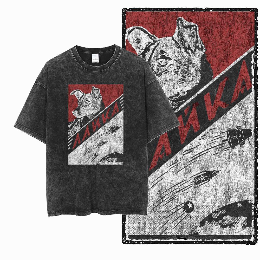 G Acid Washed Black Cotton Unisexs Streetwear Dog Laika GraphicTshirt Big Size Cool Vintage Oneck Unisexs Tee Tshirt S
G Acid Washed Black Cotton Unisexs Streetwear Dog Laika GraphicTshirt Big Size Cool Vintage Oneck Unisexs Tee Tshirt S