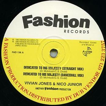 12inch Record VIVIAN JONES NICO JUNIOR NICO J Dedicated To His Majesty Defend T FAD136 Fashion Records 1995 UK Reggae Ska Dub Used
12inch Record VIVIAN JONES NICO JUNIOR NICO J Dedicated To His Majesty Defend T FAD136 Fashion Records 1995 UK Reggae Ska Dub Used