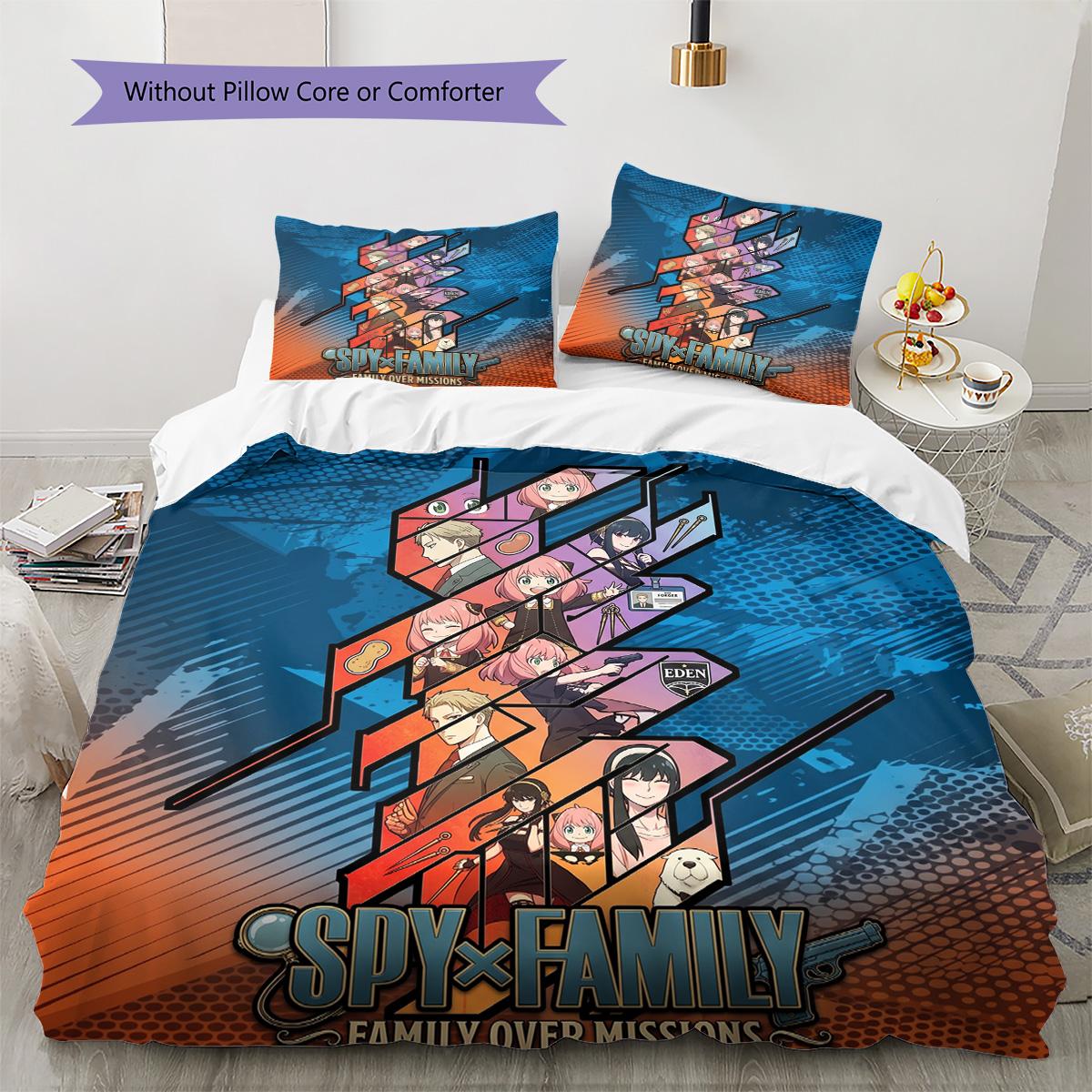 SPY×FAMILY Pillowcase & Duvet Cover Set for Home Decor Birthday Gift (1 * duvet cover + 2 * pillowcase, without core) 135x200cm
SPY×FAMILY Pillowcase & Duvet Cover Set for Home Decor Birthday Gift (1 * duvet cover + 2 * pillowcase, without core) 135x200cm