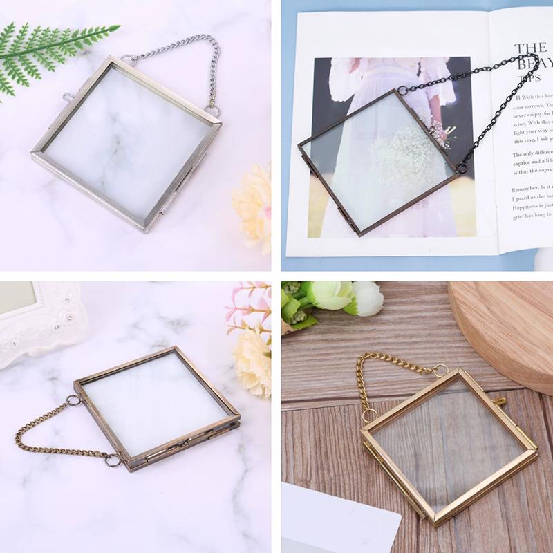 WTEMPO Vintage Mini Hanging Photo Frame Double Glass Display Elegant Folding Hinged Design for Pressed Flower Picture Charming Home Wall Decorations, 6*6cm*4pcs разноцветный
WTEMPO Vintage Mini Hanging Photo Frame Double Glass Display Elegant Folding Hinged Design for Pressed Flower Picture Charming Home Wall Decorations, 6*6cm*4pcs разноцветный