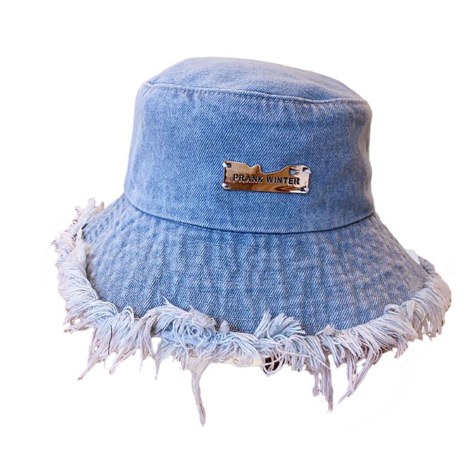 Kolip Women s Denim Distressed Fisherman Hat, Summer Breathable Denim Bucket Hat One size fits all
Kolip Women s Denim Distressed Fisherman Hat, Summer Breathable Denim Bucket Hat One size fits all