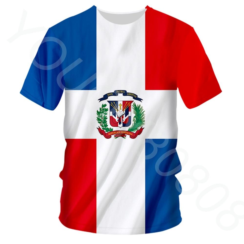 Summer men s/women s 3D printed Dominican Republic flag T-shirt street personality trend all-match loose oversized short sleeve
Summer men s/women s 3D printed Dominican Republic flag T-shirt street personality trend all-match loose oversized short sleeve