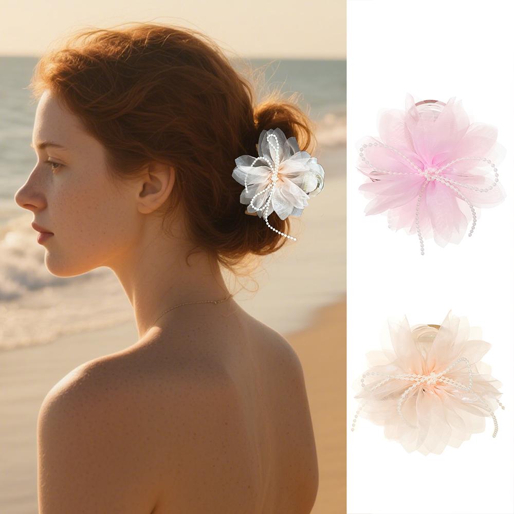 Large Mesh Flower Hair Clips Hairpin Fashion Hair Accessories Pearl Bow Hair Claw For Women Girl
Large Mesh Flower Hair Clips Hairpin Fashion Hair Accessories Pearl Bow Hair Claw For Women Girl