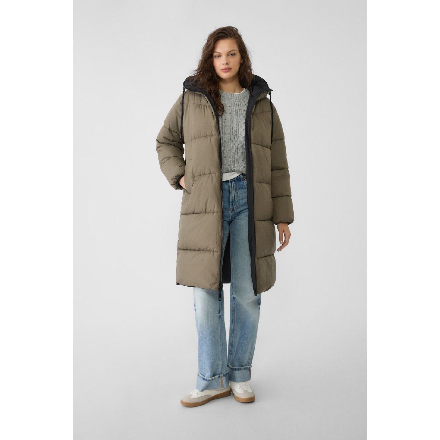 Двусторонняя длинная куртка-пуховик XS чёрный
Двусторонняя длинная куртка-пуховик XS чёрный