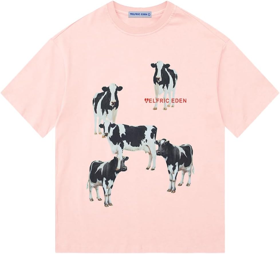 Aelfric Eden Dairy Cow Print Tee Vintage Oversize Shirts Summer Unisex Casual Harajuku Top Tshirt 5XL різнокольоровий
Aelfric Eden Dairy Cow Print Tee Vintage Oversize Shirts Summer Unisex Casual Harajuku Top Tshirt 5XL різнокольоровий