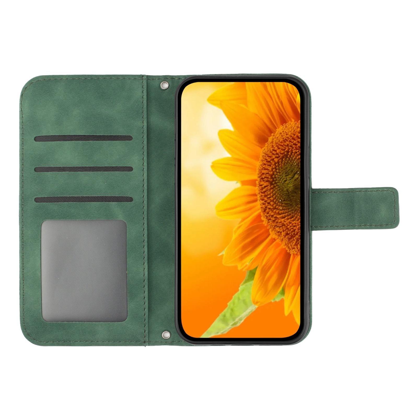 For Samsung Galaxy A54 5G HT04 Imprinted Sunflower Wallet Flip Case Skin-Touch PU Leather Stand Magnetic Phone Cover with Hand Strap Dark Green
For Samsung Galaxy A54 5G HT04 Imprinted Sunflower Wallet Flip Case Skin-Touch PU Leather Stand Magnetic Phone Cover with Hand Strap Dark Green
