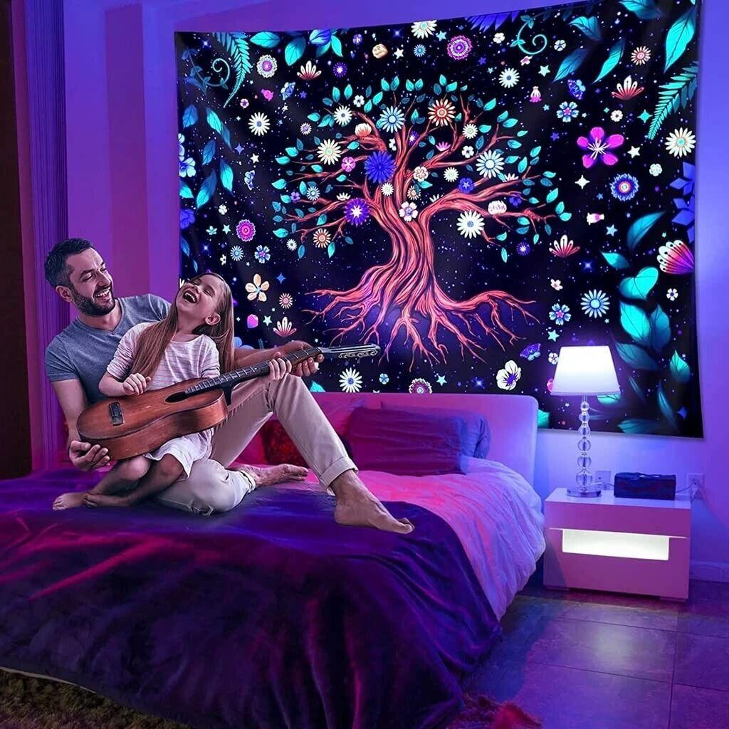 UV Glow Tree of Life Tapestry 75x100 чёрный
UV Glow Tree of Life Tapestry 75x100 чёрный