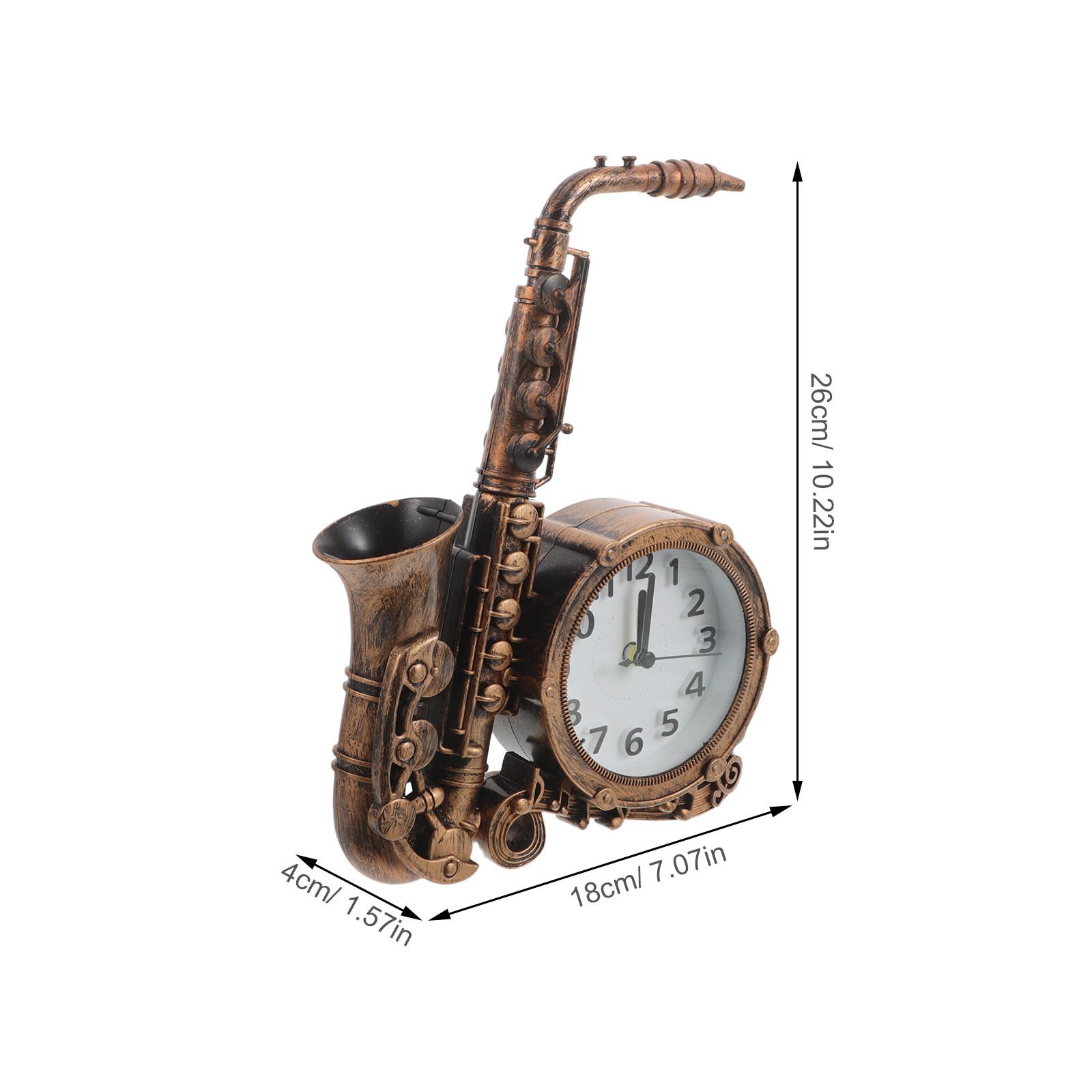 European Retro Style Table Clock Tabletop Ornament Alarm Mini Music Decor European Style beside Decorative Saxophone кофейный
European Retro Style Table Clock Tabletop Ornament Alarm Mini Music Decor European Style beside Decorative Saxophone кофейный