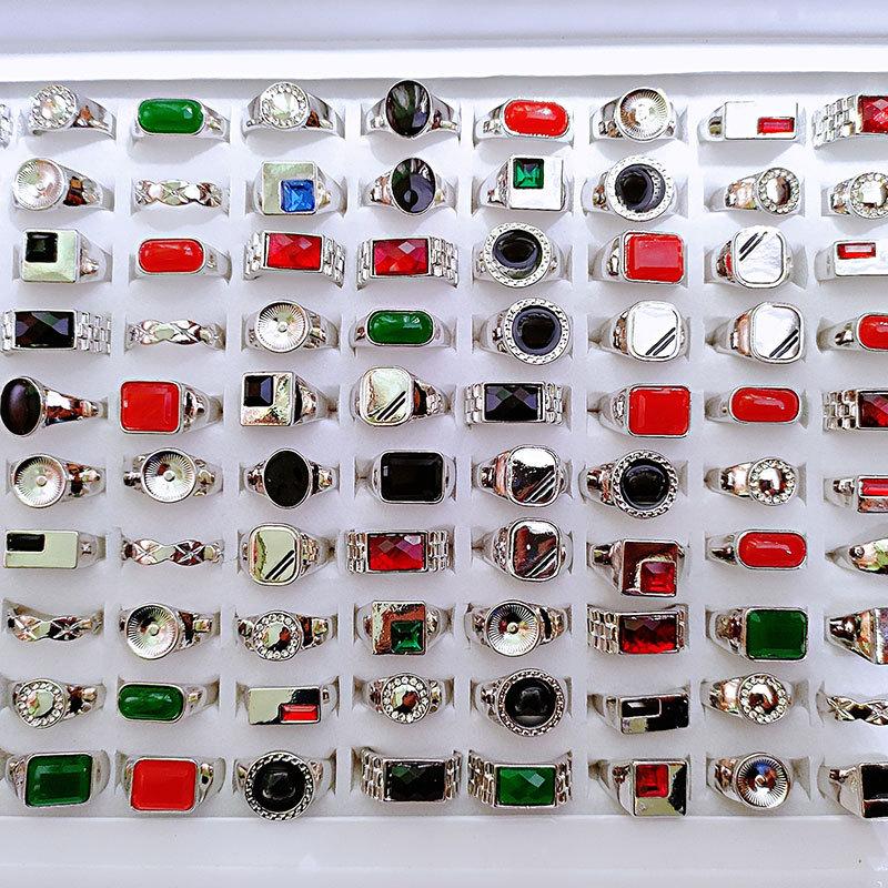 10 шт., новое модное металлическое кольцо для капельного масла для мужчин и женщин