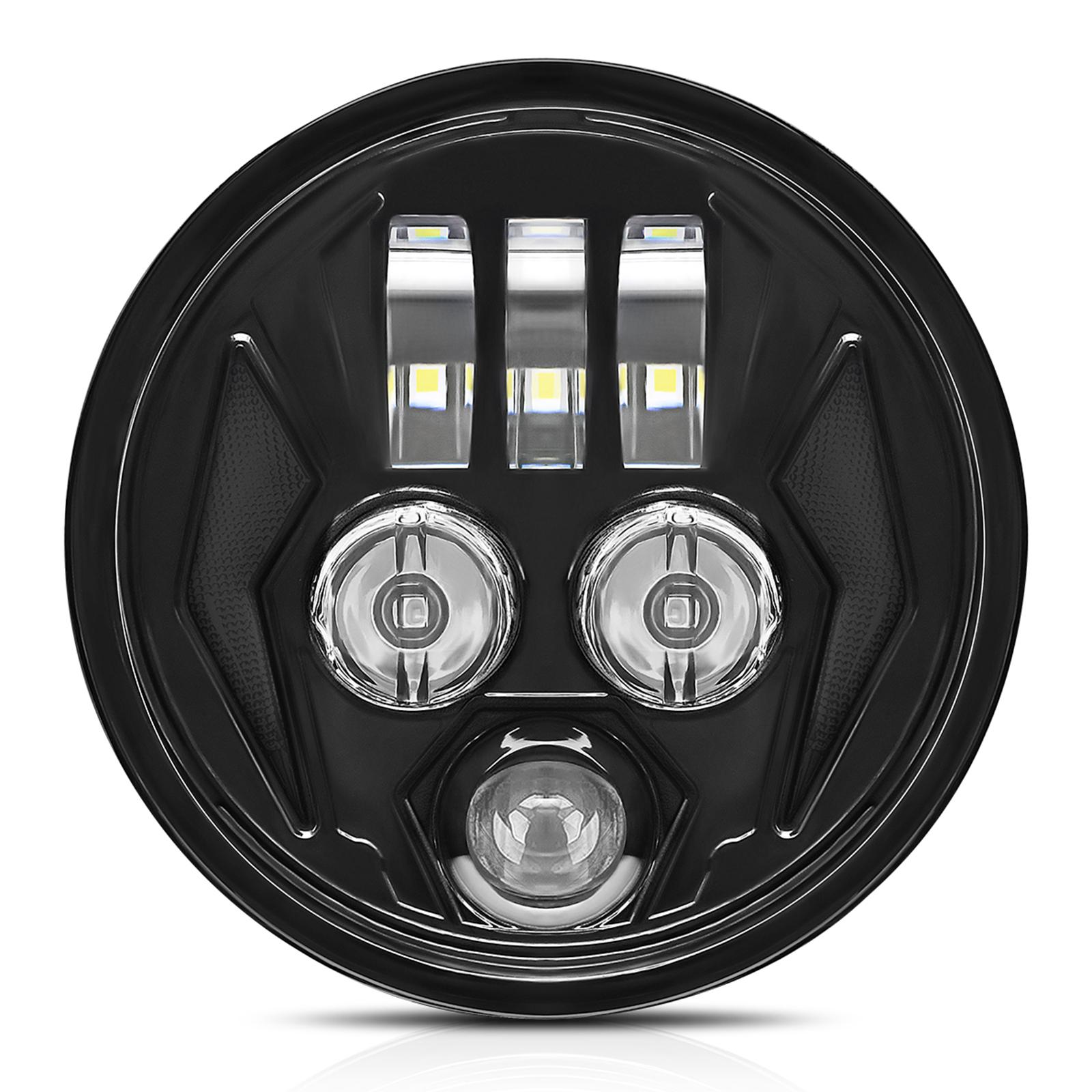 5.75 Inch LED Headlight for Motorcycle Waterproof DRL Turn Signal Devil Eye High Low Beam Lamp Type A
5.75 Inch LED Headlight for Motorcycle Waterproof DRL Turn Signal Devil Eye High Low Beam Lamp Type A