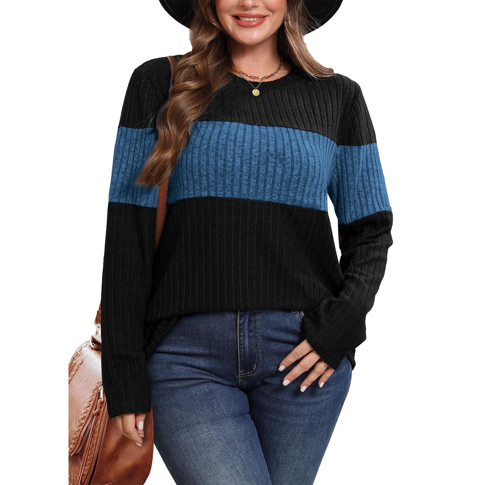 Women s Fashion Long Sleeve Ribbed Elegant Commuting And Casual Top L синій
Women s Fashion Long Sleeve Ribbed Elegant Commuting And Casual Top L синій