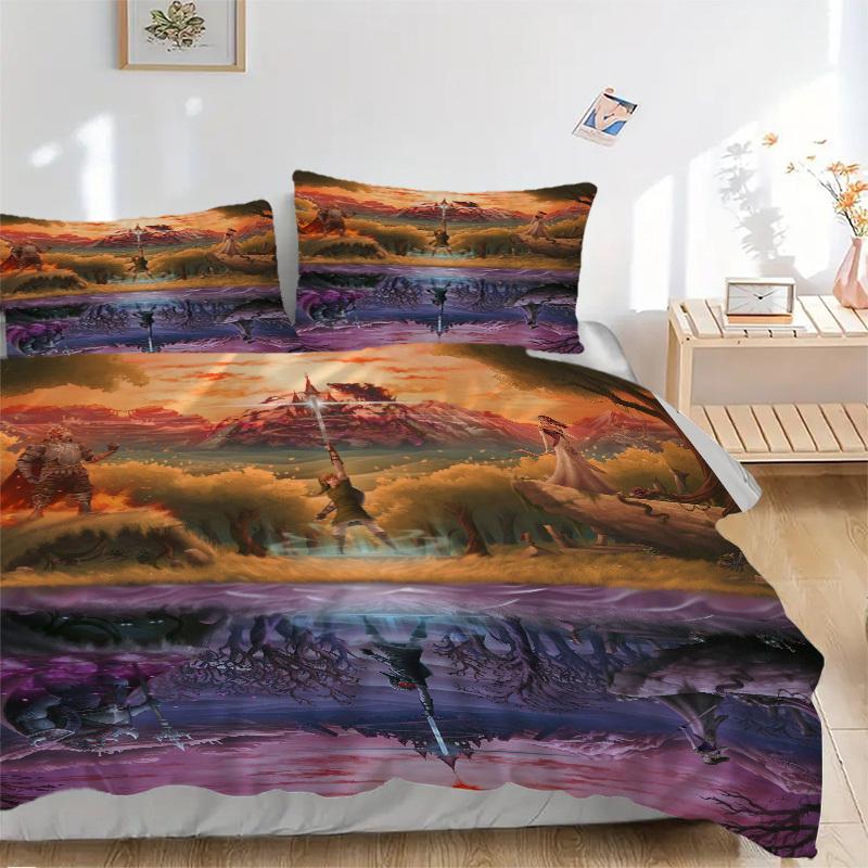Hero s Journey: Dual Realms Bedding Set Comforter Cover Gift for Bedroom,Includes 1 Cover and 2 Pillowcases, No InsertB501 135x200cm
Hero s Journey: Dual Realms Bedding Set Comforter Cover Gift for Bedroom,Includes 1 Cover and 2 Pillowcases, No InsertB501 135x200cm
