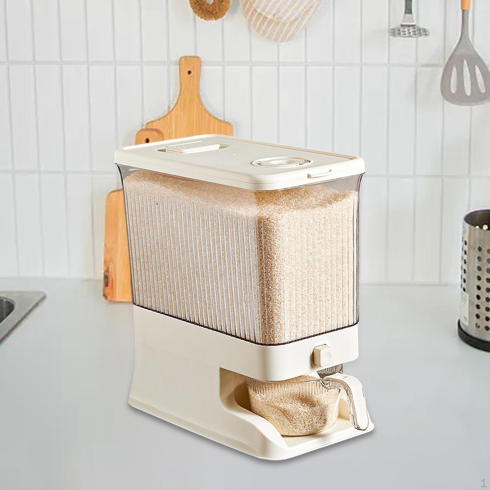 Cereal Dispenser Sealed Moistureproof Rice Bucket Airtight Storage Containers and Measuring зелений
Cereal Dispenser Sealed Moistureproof Rice Bucket Airtight Storage Containers and Measuring зелений