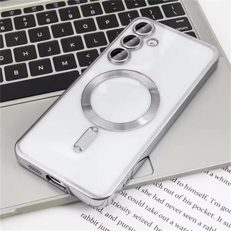 Прозрачный беспроводной чехол с покрытием для Samsung Galaxy S24 S23 S22 S21 S20 FE Ultra Plus Case Note 20 Ultra MagSafe, слабый магнитный чехол
Прозрачный беспроводной чехол с покрытием для Samsung Galaxy S24 S23 S22 S21 S20 FE Ultra Plus Case Note 20 Ultra MagSafe, слабый магнитный чехол