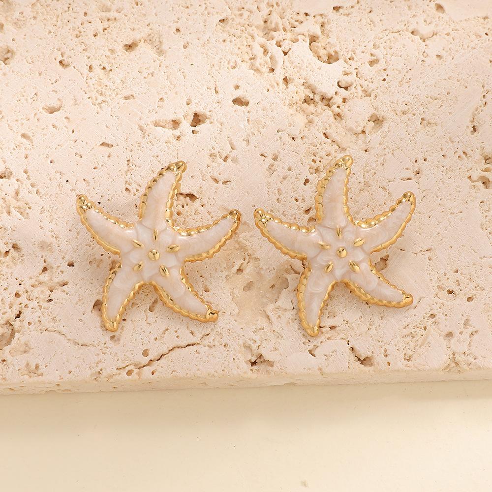 DIGADAGU Stainless Steel Starfish Shell Animal Stud Earrings New Luxury Elegant Earrings Women Party Zircon Accessories
DIGADAGU Stainless Steel Starfish Shell Animal Stud Earrings New Luxury Elegant Earrings Women Party Zircon Accessories