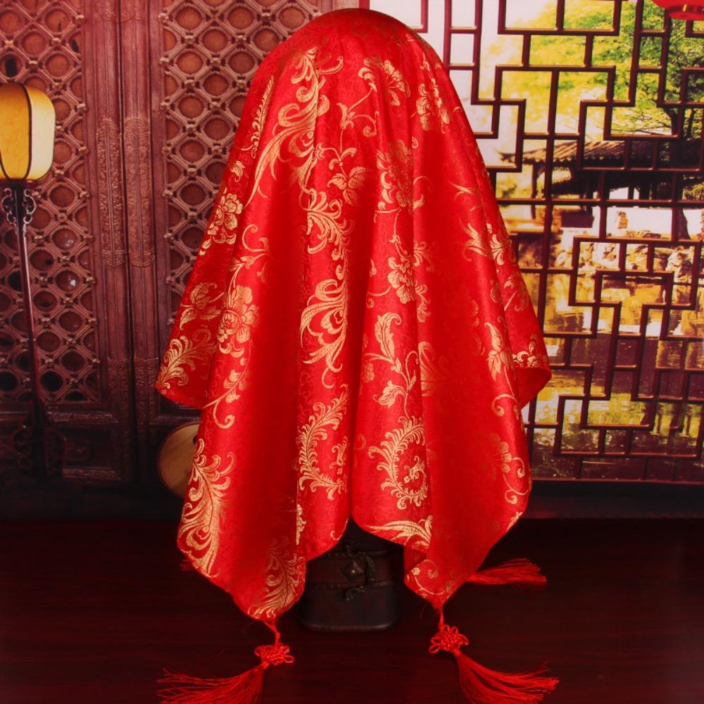 Traditional Wedding Bridal Veil Luxury Phoenix Head Covers Ancient Red Bridal Veil Headwear Style 2
Traditional Wedding Bridal Veil Luxury Phoenix Head Covers Ancient Red Bridal Veil Headwear Style 2