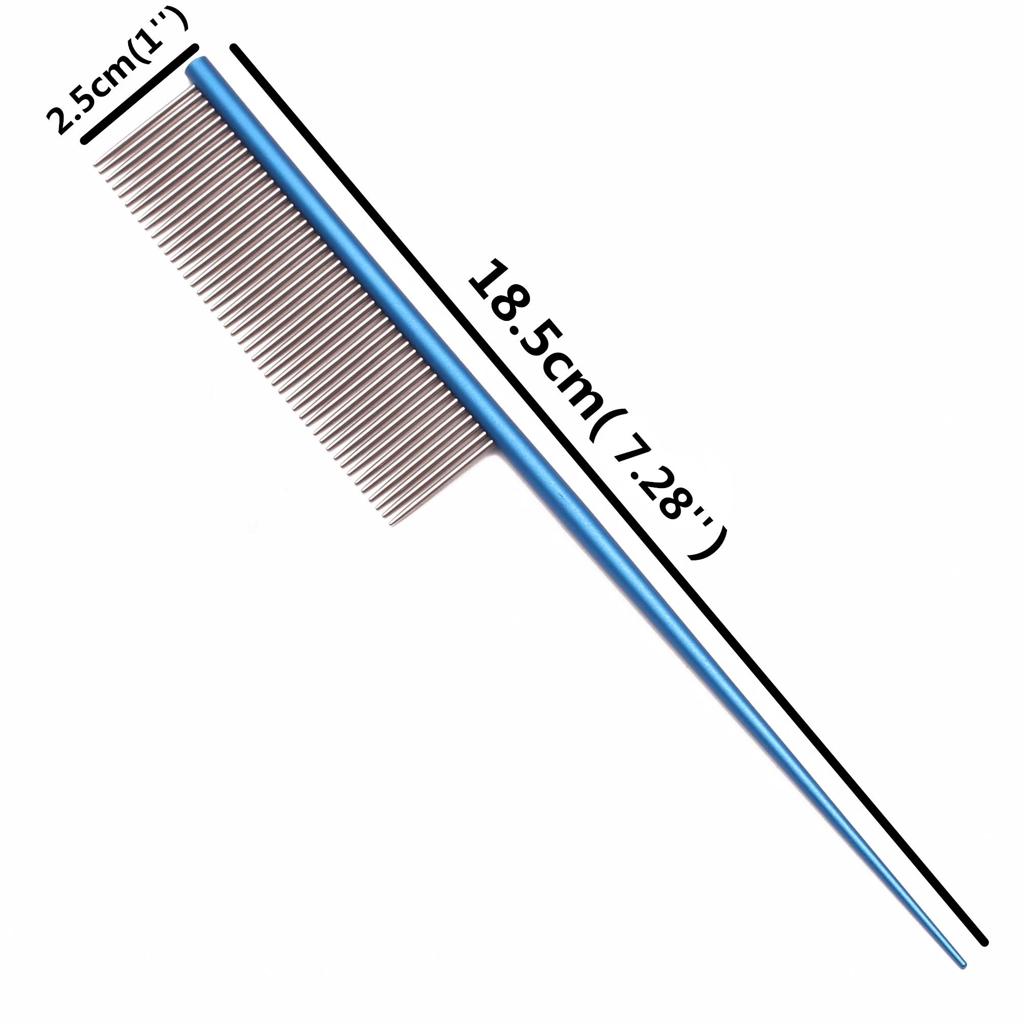 Professional Pet Grooming Comb Stainless Steel Dog Cat Hair Care Brush Tail Comb for De-matting and Styling
Professional Pet Grooming Comb Stainless Steel Dog Cat Hair Care Brush Tail Comb for De-matting and Styling