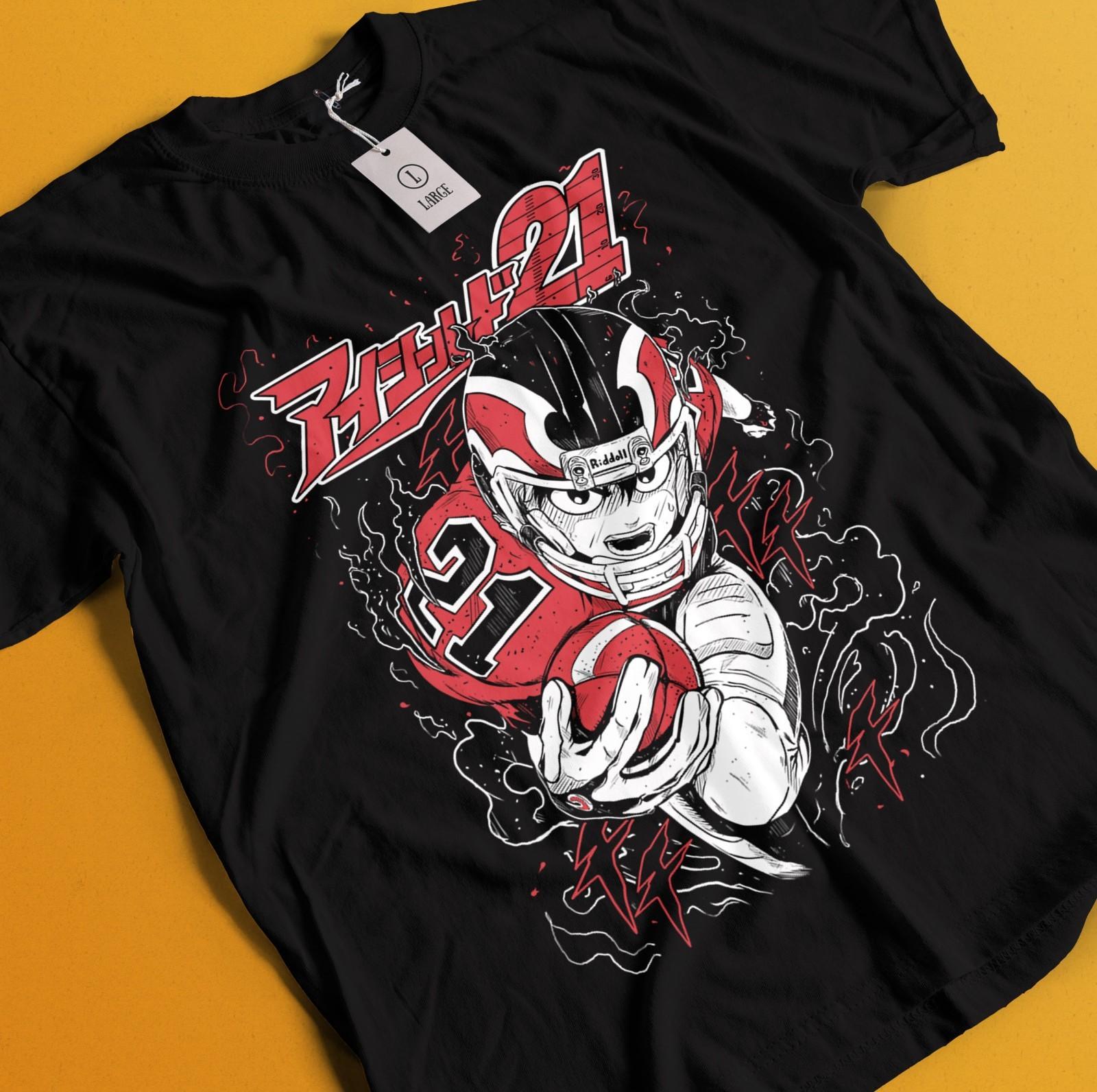 Eyeshield 21 Shirt Raimon Suzuna T-Shirt Mens Womens Tees Top Hiruma American Football Anime Tshirt XL
Eyeshield 21 Shirt Raimon Suzuna T-Shirt Mens Womens Tees Top Hiruma American Football Anime Tshirt XL