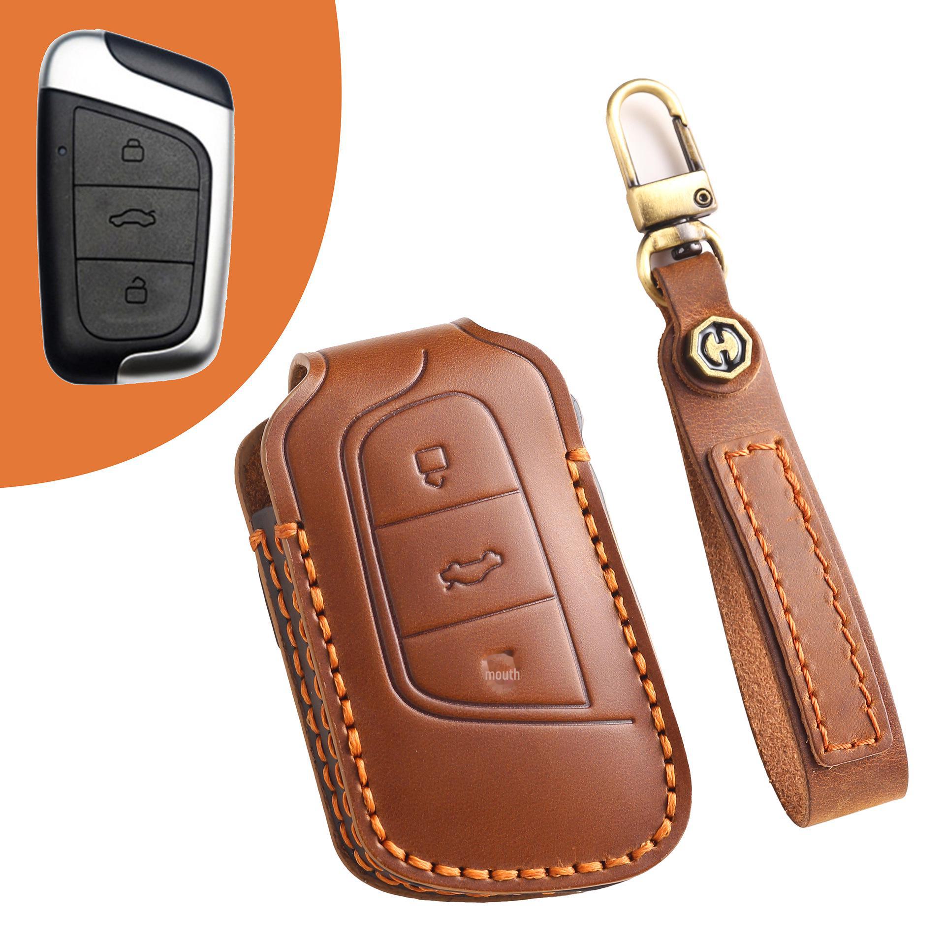 Кожаный чехол для автомобильного ключа для моделей Chery: Маленький Муравей, Арризо, Тигго, Большой Муравей и мороженое QQ коричневый
Кожаный чехол для автомобильного ключа для моделей Chery: Маленький Муравей, Арризо, Тигго, Большой Муравей и мороженое QQ коричневый