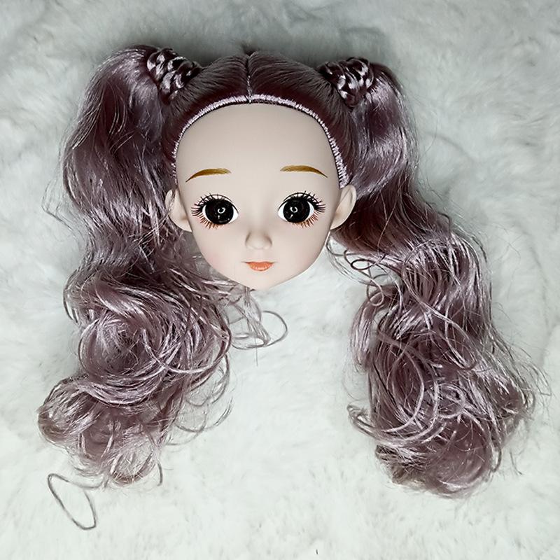 1/6 Bjd Doll Head With Double Ponytail Curls For 30Cm Doll Accessories 3D Real Eyes Princess Girls Play House Diy Dress Up Toy Sets
1/6 Bjd Doll Head With Double Ponytail Curls For 30Cm Doll Accessories 3D Real Eyes Princess Girls Play House Diy Dress Up Toy Sets