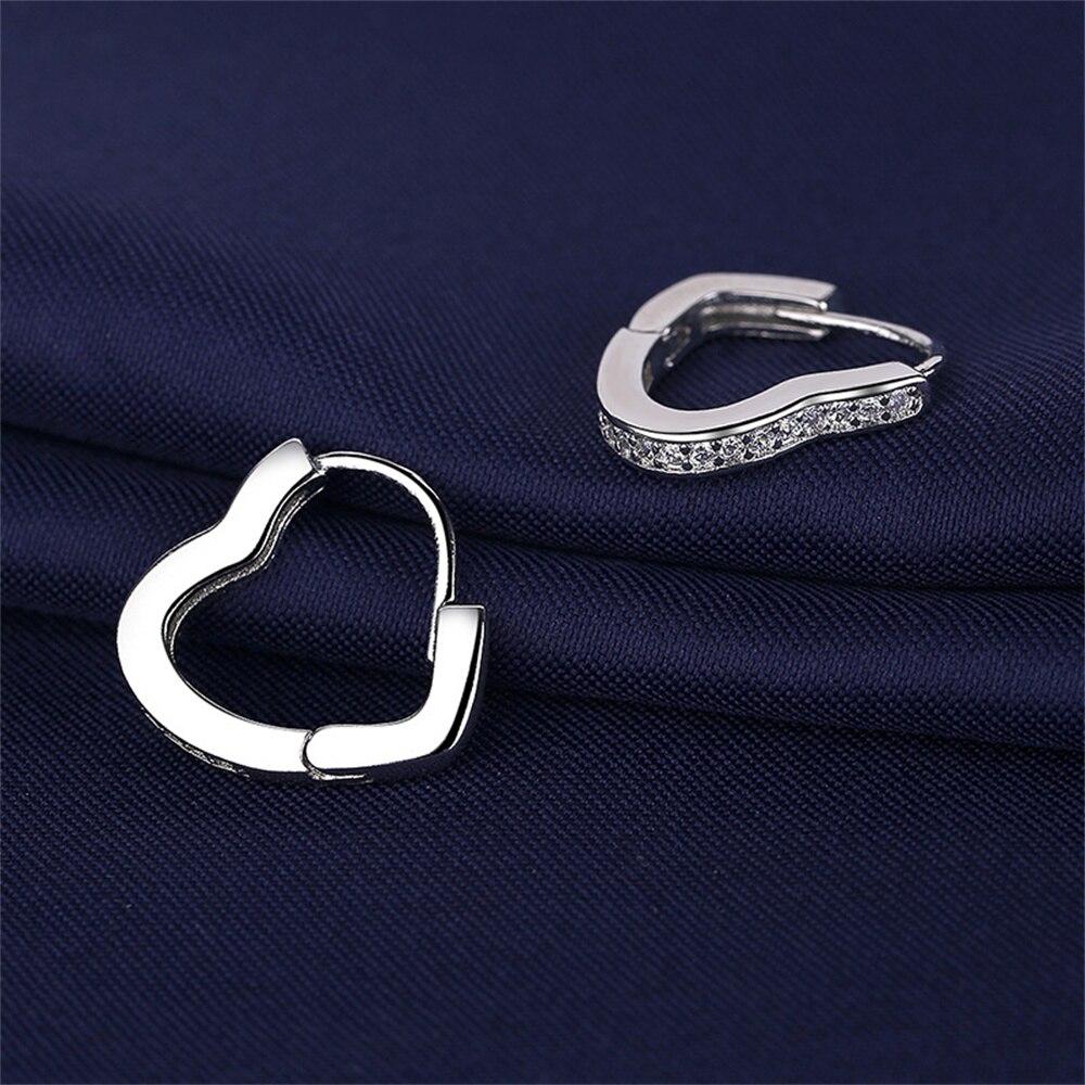 New 925 Sterling Silver Women Earrings Fashion Lusciousness Heart-Shaped Fresh And Elegant Girl A Pair Ear Studs Jewelry Gift
New 925 Sterling Silver Women Earrings Fashion Lusciousness Heart-Shaped Fresh And Elegant Girl A Pair Ear Studs Jewelry Gift