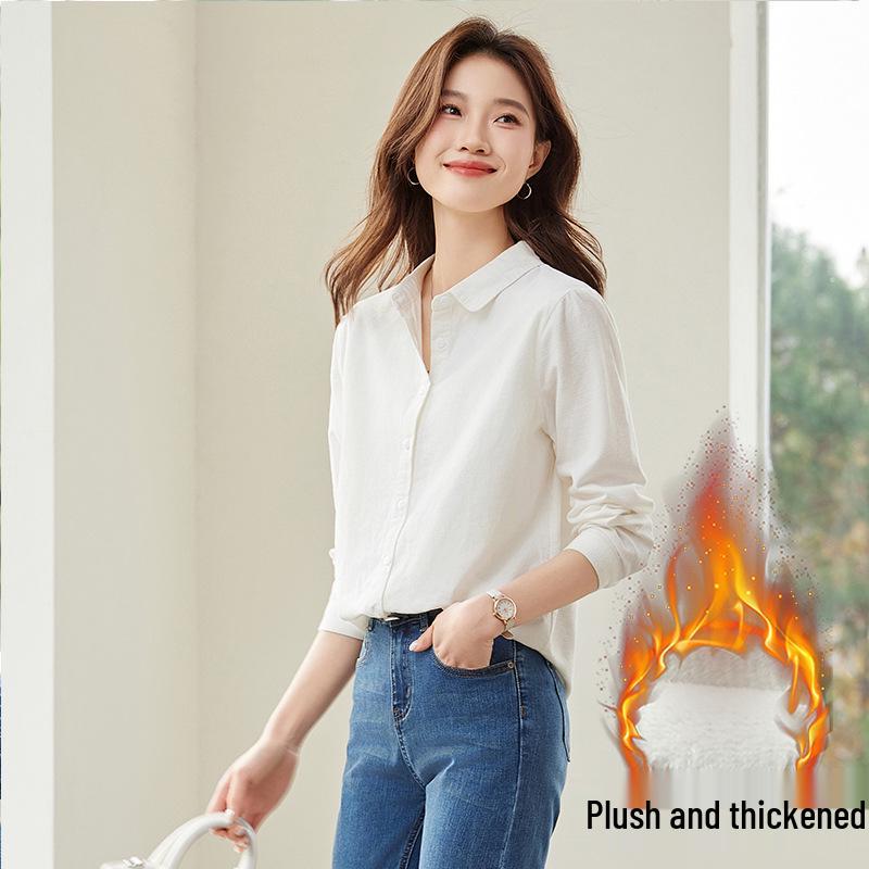 2025 Winter Women s Velvet-Lined Long Sleeve Lapel Shirt: Versatile, Thick, and Cozy Base Layer S (under 100 lbs)
2025 Winter Women s Velvet-Lined Long Sleeve Lapel Shirt: Versatile, Thick, and Cozy Base Layer S (under 100 lbs)