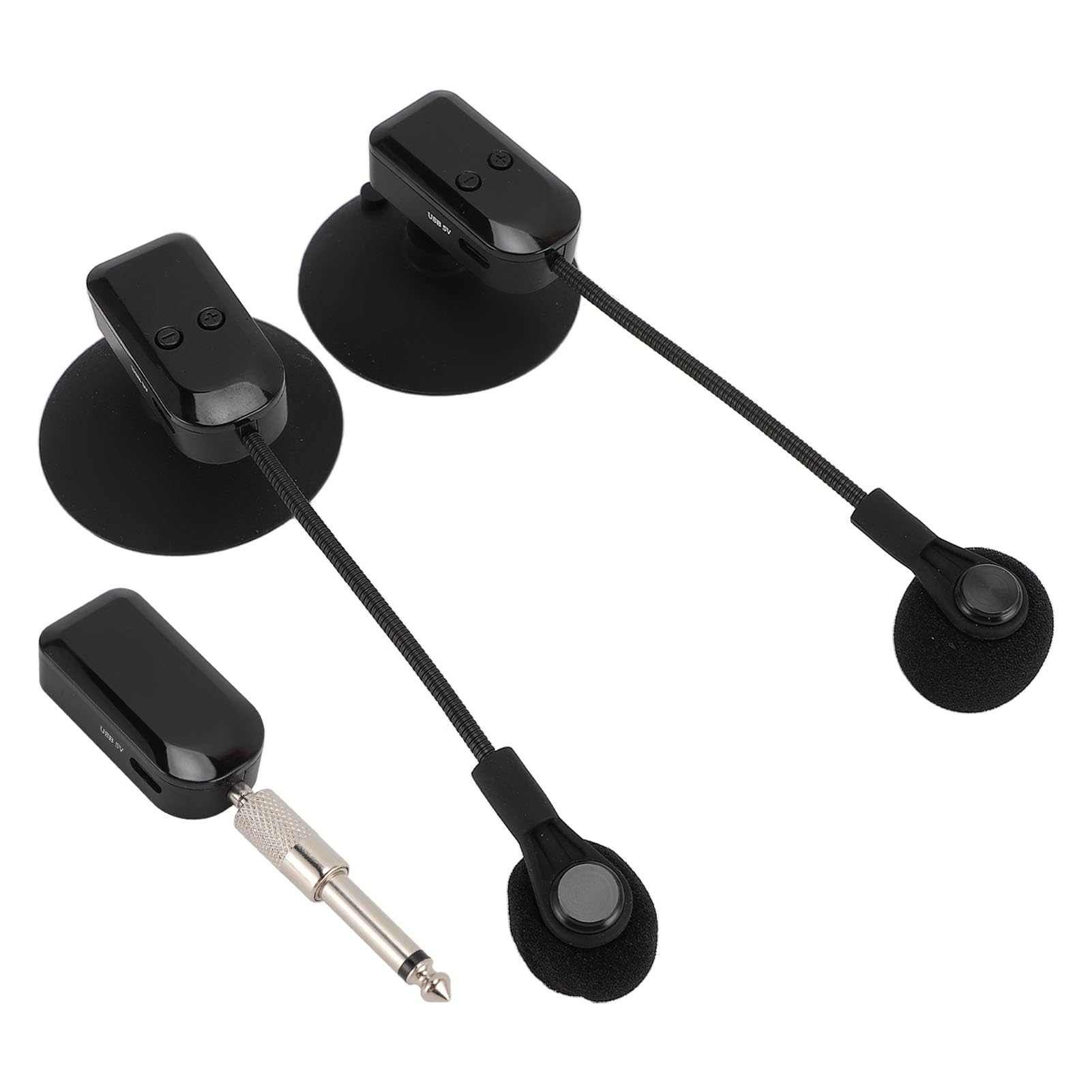 2.4G Wireless Instrument Microphone, 360° Rotating Condenser Saxophone Microphone Pickup System for Guitar Violin Accordion, Concert Outdoor
2.4G Wireless Instrument Microphone, 360° Rotating Condenser Saxophone Microphone Pickup System for Guitar Violin Accordion, Concert Outdoor