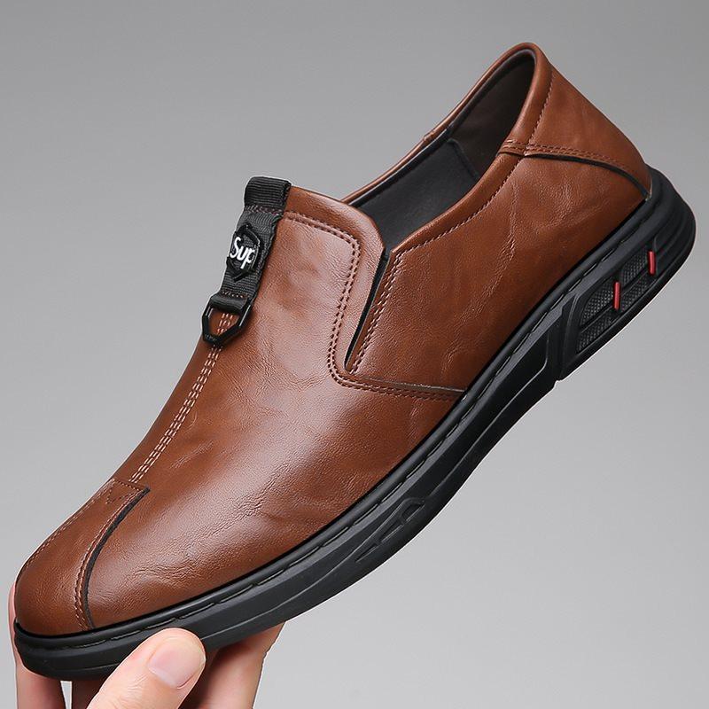 Мужские новые кожаные туфли, нескользящие, с мягкой подошвой, повседневные, дышащие, универсальные, туфли для папы 44
Мужские новые кожаные туфли, нескользящие, с мягкой подошвой, повседневные, дышащие, универсальные, туфли для папы 44