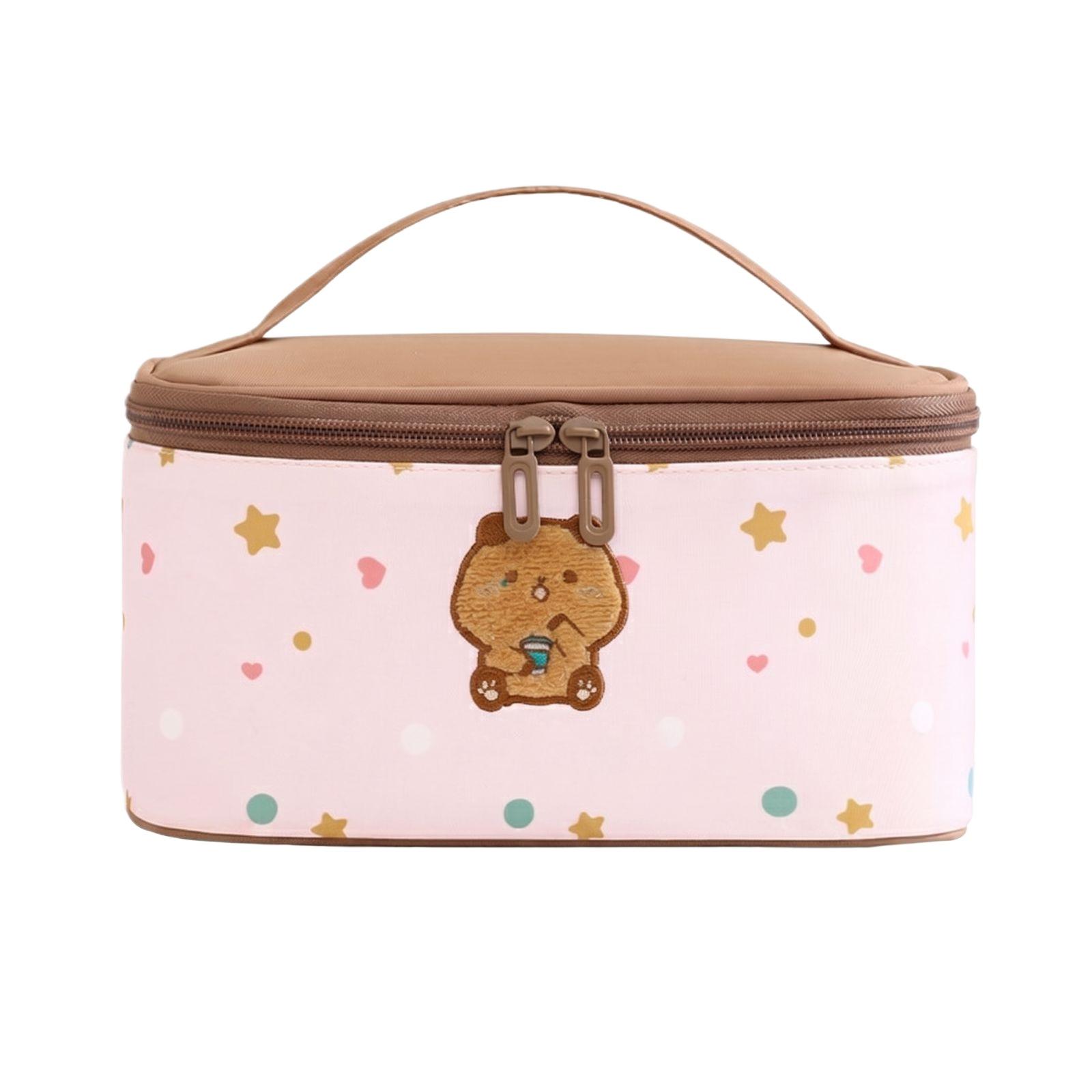 Travel Cosmetic Storage Bag Portable Makeup Organizer with Handle Durable Zippered Closure Multiple Compartments for Toiletries and Accessories one size рожевий
Travel Cosmetic Storage Bag Portable Makeup Organizer with Handle Durable Zippered Closure Multiple Compartments for Toiletries and Accessories one size рожевий
