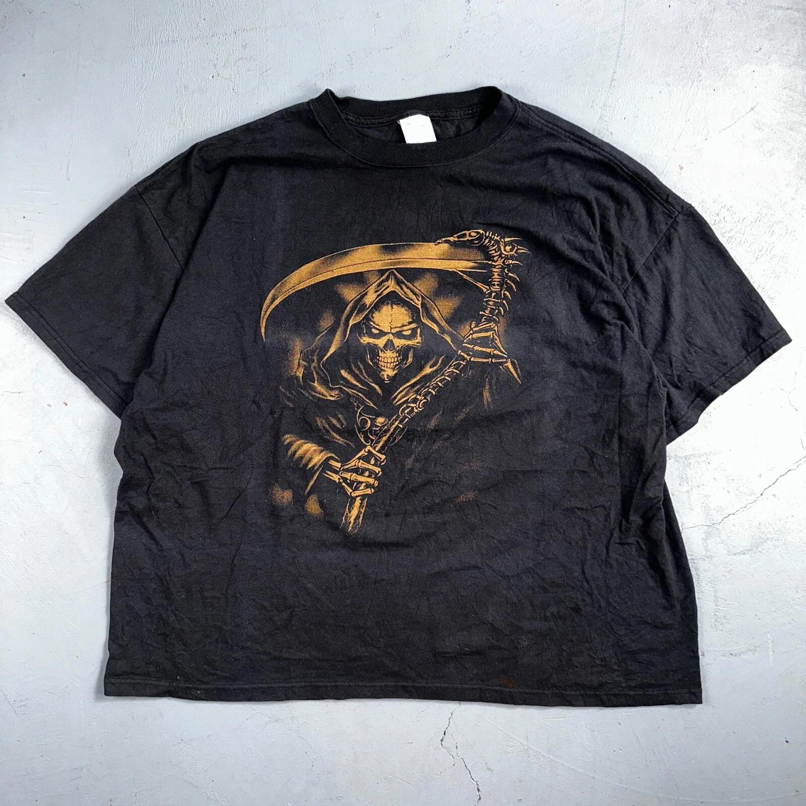 Reaper Y2K Shirt Black Mens Horror Vintage Large Print Skull Death Metal Band L
Reaper Y2K Shirt Black Mens Horror Vintage Large Print Skull Death Metal Band L