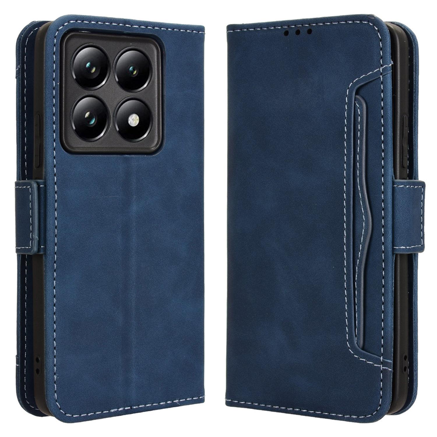 Для Xiaomi 14T Pro Шкіряний чохол Чохол-гаманець для телефону з кількома слотами для карток Blue
Для Xiaomi 14T Pro Шкіряний чохол Чохол-гаманець для телефону з кількома слотами для карток Blue