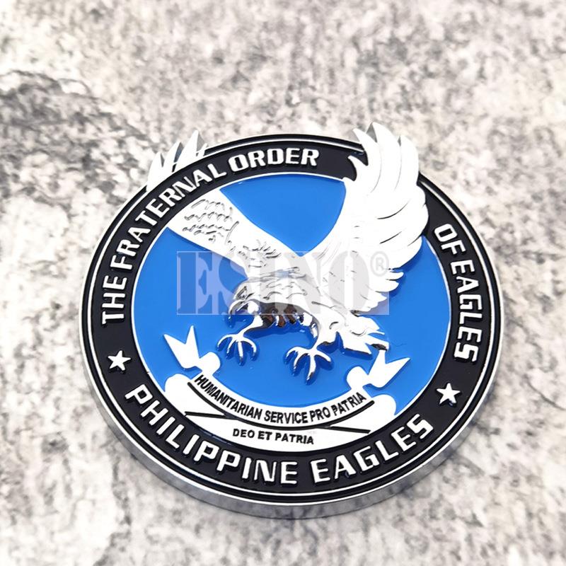 3D The Fraternal Order Metal of Eagles Philippine Eagle Chrome Zinc Alloy Adhesive Emblem Badge Car Sticker 3.5 x 3.5 cm
3D The Fraternal Order Metal of Eagles Philippine Eagle Chrome Zinc Alloy Adhesive Emblem Badge Car Sticker 3.5 x 3.5 cm