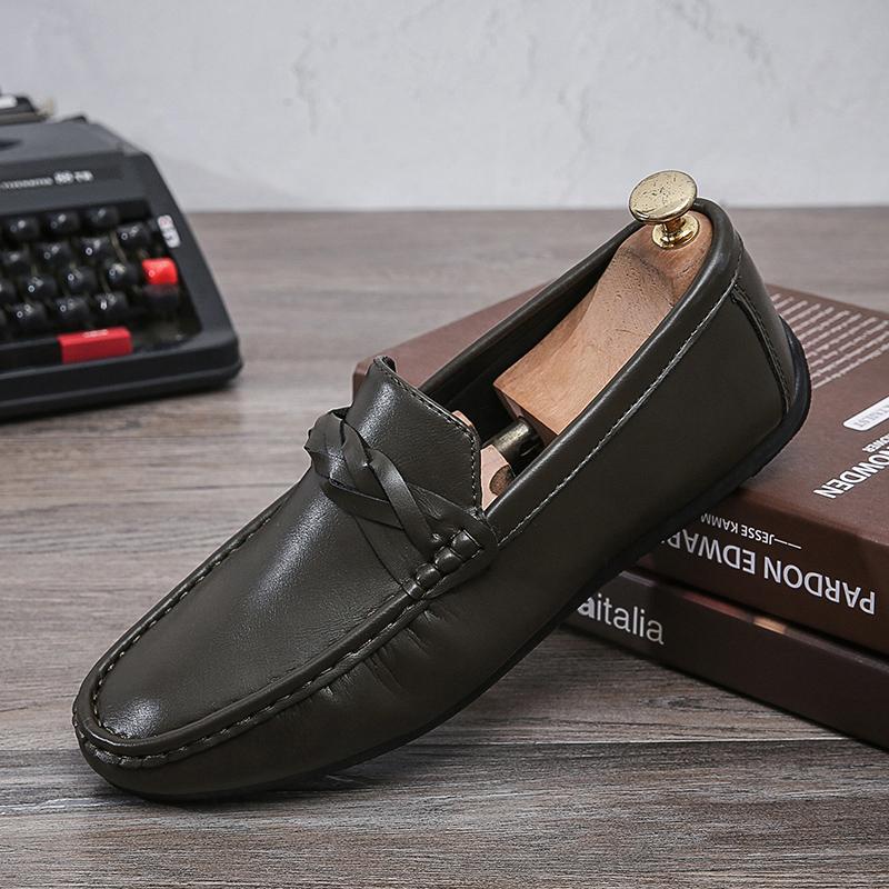 High Quality Leather Men Loafers Fashion Men Casual Shoes Slip on Flats Comfortable Boat Shoes Lightweight Walking Driving Shoes 39 зелений
High Quality Leather Men Loafers Fashion Men Casual Shoes Slip on Flats Comfortable Boat Shoes Lightweight Walking Driving Shoes 39 зелений