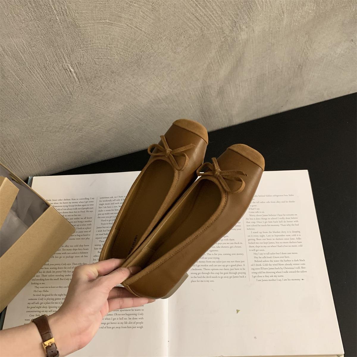 Балетки Doudou 2025 года, новые летние туфли в стиле ретро с нежным темпераментом, фея, одна нога, мягкие, с плоским дном, с неглубоким горлом 40 коричневый
Балетки Doudou 2025 года, новые летние туфли в стиле ретро с нежным темпераментом, фея, одна нога, мягкие, с плоским дном, с неглубоким горлом 40 коричневый