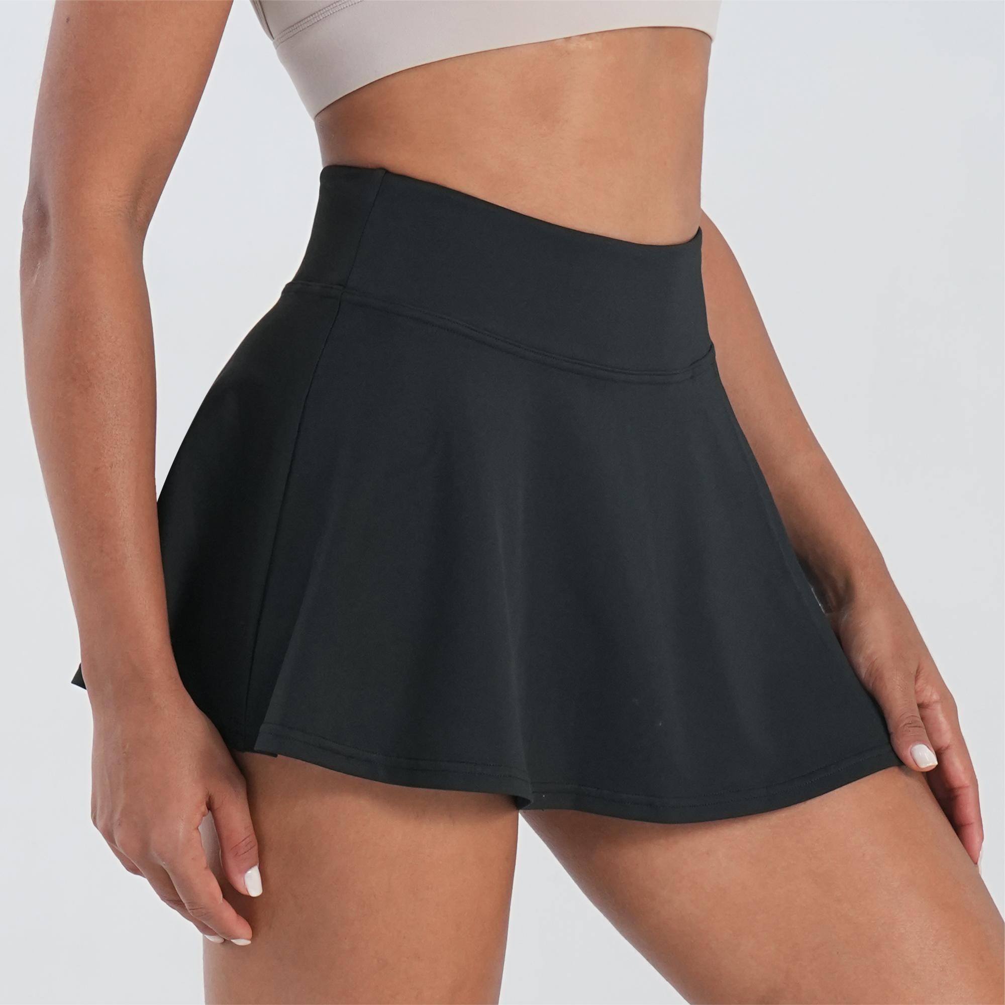 Женская спортивная юбка, вшитые противоскользящие шорты и влагоотводящая ткань, идеально подходит для бега, тенниса, спортзала, высокая эластичность и легкий комфорт M чёрный
Женская спортивная юбка, вшитые противоскользящие шорты и влагоотводящая ткань, идеально подходит для бега, тенниса, спортзала, высокая эластичность и легкий комфорт M чёрный