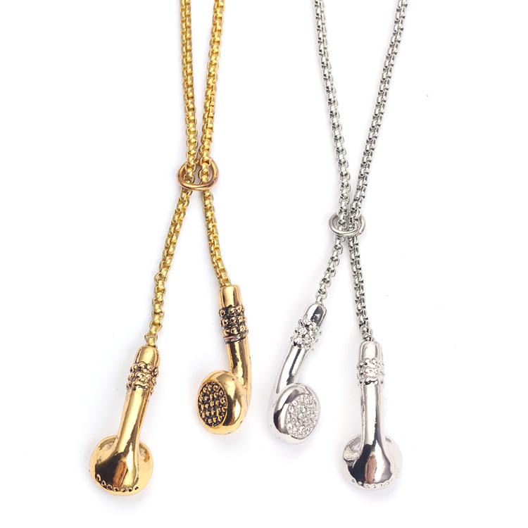 Fashion Hip Hop Charm Music Headset Earplugs Metal Man Clothes Accessories Necklace Jwelry For Men Women Pendant Wholesale
Fashion Hip Hop Charm Music Headset Earplugs Metal Man Clothes Accessories Necklace Jwelry For Men Women Pendant Wholesale