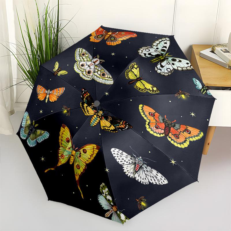 Butterflies, Moths Theme 8 Bone Hand Automatic Folding Umbrella, Compact and Portable Design, A Perfect Gift for Birthday, Christmas or Busi
Butterflies, Moths Theme 8 Bone Hand Automatic Folding Umbrella, Compact and Portable Design, A Perfect Gift for Birthday, Christmas or Busi