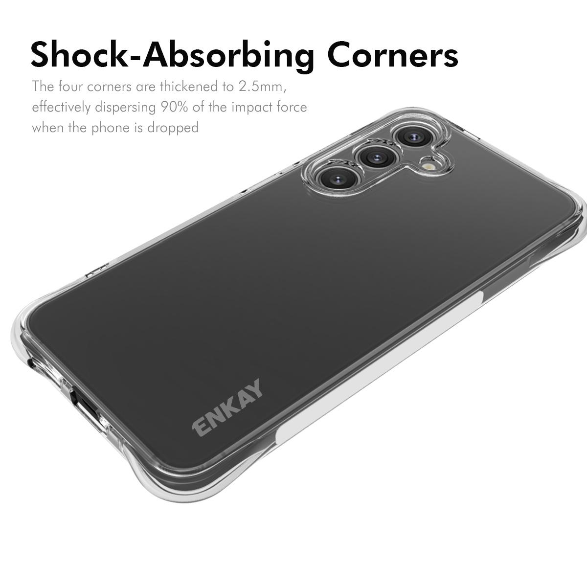 For Samsung Galaxy S25+ Clear Phone Case ENKAY HAT PRINCE Shockproof Anti-Slip TPU Cover Transparent
For Samsung Galaxy S25+ Clear Phone Case ENKAY HAT PRINCE Shockproof Anti-Slip TPU Cover Transparent