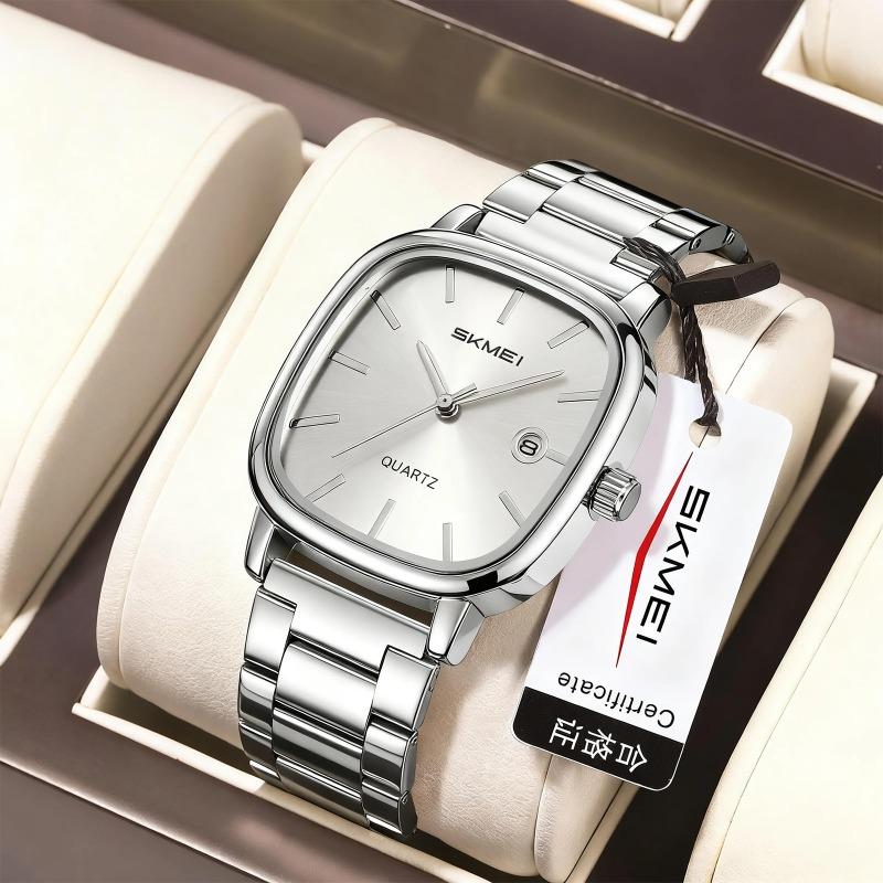 Ladies Quartz Watch Steel Belt Light Luxury Small Gold Watch Square Calendar Quartz Watch Women
Ladies Quartz Watch Steel Belt Light Luxury Small Gold Watch Square Calendar Quartz Watch Women