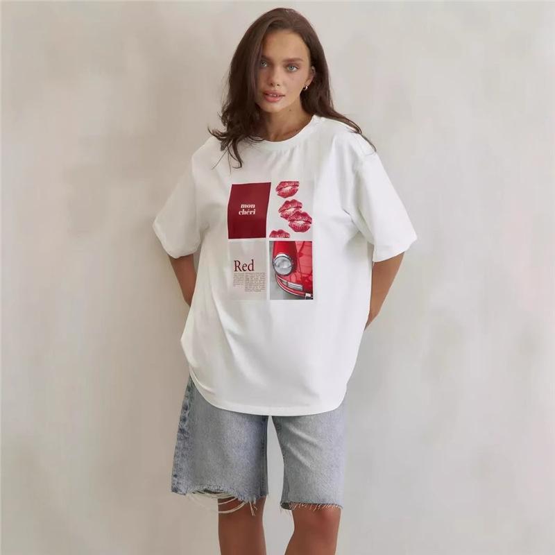 New Summer Women s European & American Loose Print T-Shirt - Versatile Mid-Length Short-Sleeve 3XL
New Summer Women s European & American Loose Print T-Shirt - Versatile Mid-Length Short-Sleeve 3XL