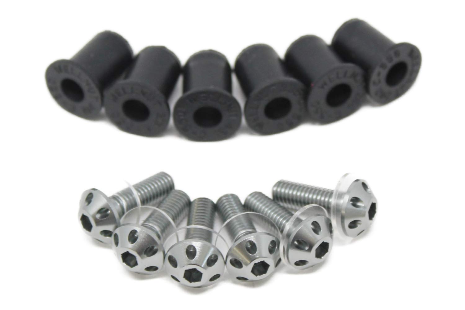 SSK ASB0206TM Machined Aluminum Screen Bolts Wellnut Set of 6 Titanium 6 sets
SSK ASB0206TM Machined Aluminum Screen Bolts Wellnut Set of 6 Titanium 6 sets