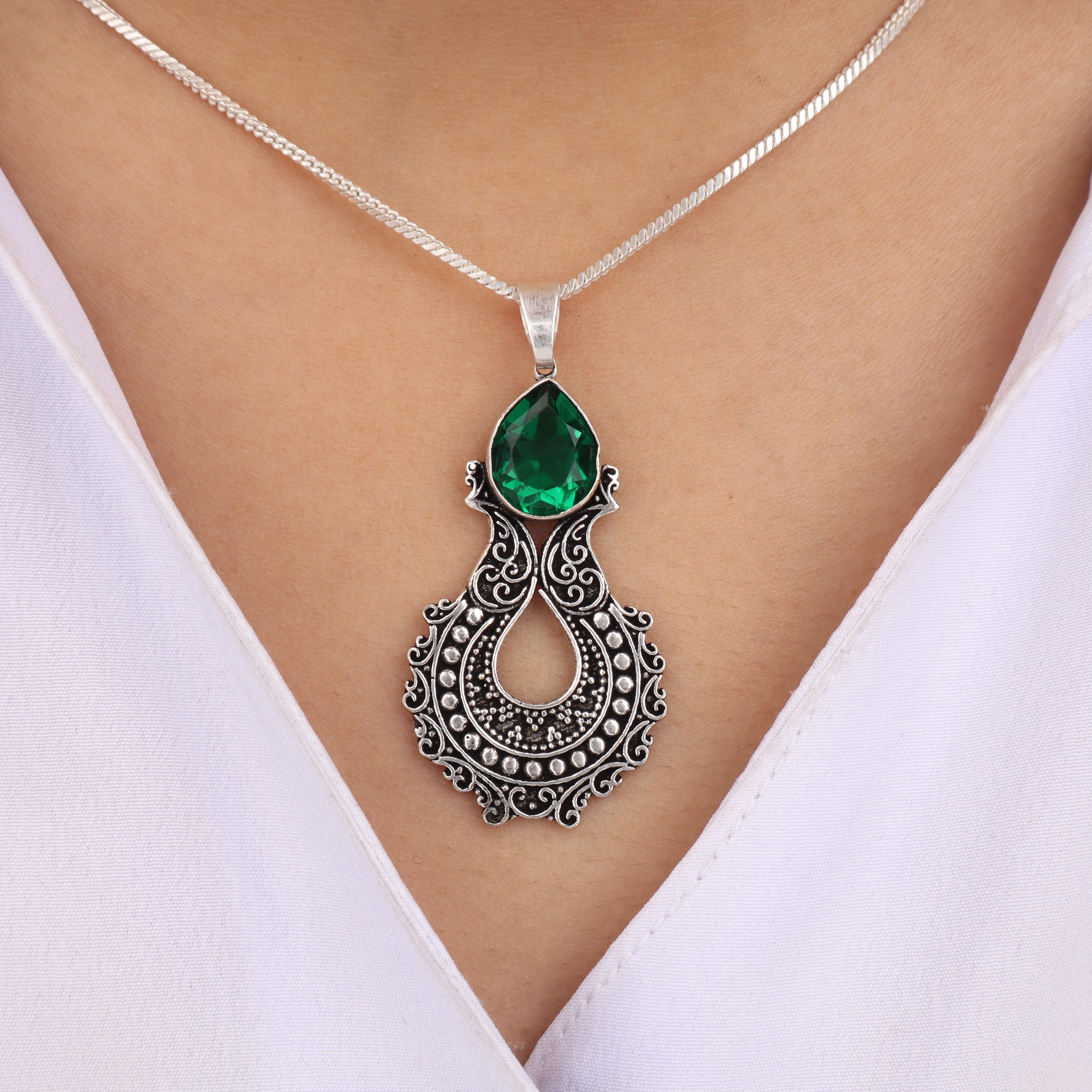 Chrome Diopside Gemstone Silver Pendant 1.8 For Birthday Gift 925 Sterling Silver Jewelry CP-45-3
Chrome Diopside Gemstone Silver Pendant 1.8 For Birthday Gift 925 Sterling Silver Jewelry CP-45-3