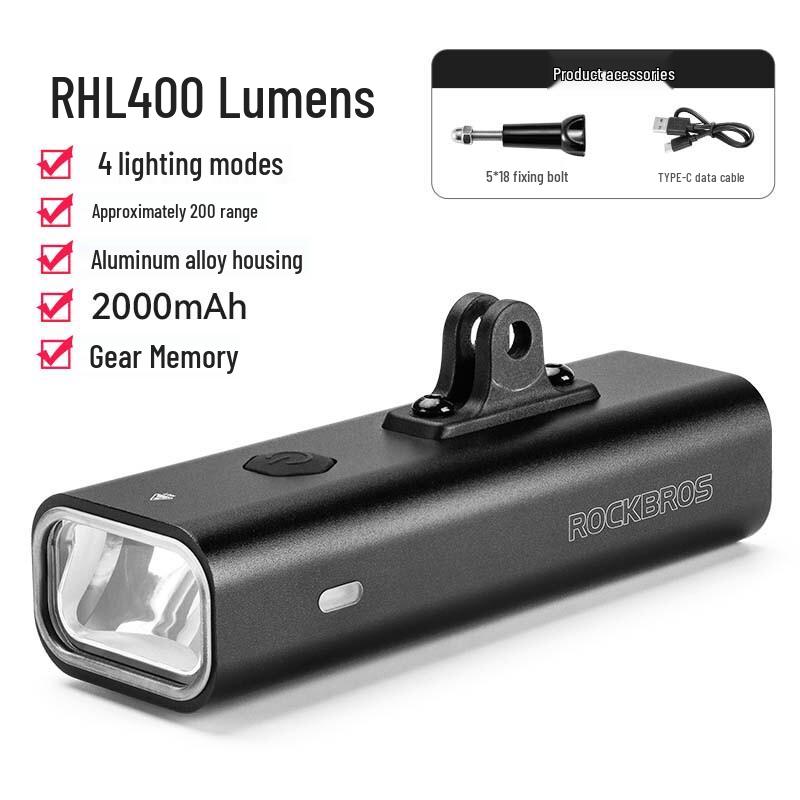 Rockbros Mountable Bicycle Headlight
Rockbros Mountable Bicycle Headlight